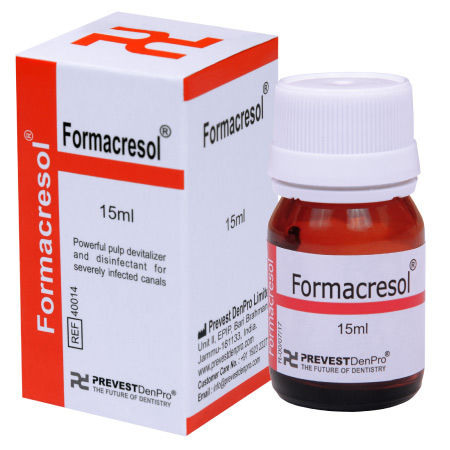 Zahnmedizinisches Material / Harz - Formacresol - PREVEST DENPRO LIMITED - für Wurzelkanal-Behandlungen / flüssig