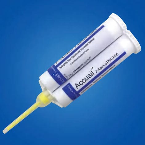 Zahnmedizinisches Material / Vinyl-Polysiloxan - ACCUSIL MONOPHASE - PREVEST DENPRO LIMITED - für Zahnbrücken / für Dentalkronen / für Dentalinlays