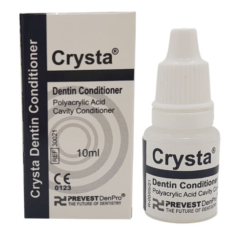 Zahnmedizinisches Material / ionomerisches Glas - Crysta® - PREVEST DENPRO LIMITED - Polyacrylsäure / zur Dentalrestaurierung / flüssig