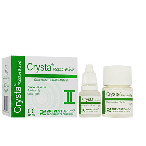 Dentalkleber für Restaurierung - Crysta® Restorative - PREVEST DENPRO LIMITED - ionomerisches Glas
