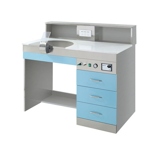 Arbeitsplatz für Dentallabors / Ausbildung - JG-J1 - FOSHAN JINGLE MEDICAL EQUIPMENT CO., LTD - mit Schubladen / kompakt / mit Belüftung