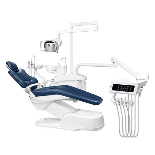 Dentaleinheit mit elektrisch bedientem Stuhl - JG-580 - FOSHAN JINGLE MEDICAL EQUIPMENT CO., LTD - mit flexiblem Kopfstück / mit Hygienesystem / mit Instrumententräger
