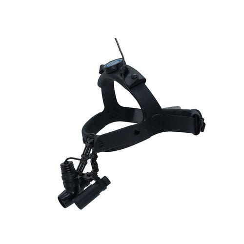 Kopfbandlupe - HL005 - FOSHAN JINGLE MEDICAL EQUIPMENT CO., LTD - mit Stirnleuchte / mit Flip-up-Funktion / binokular