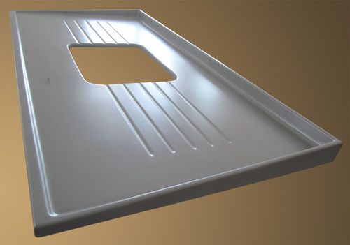 Laborarbeitsfläche - MONOBLOCK - MONOLITE IPERGRES - mit Waschbecken / aus technischer Keramik / modular