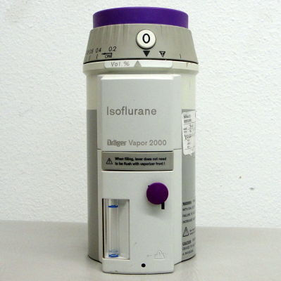 Veterinäranästhesie-Verdampfer - 2000 Dräger - Rothacher Medical - Isofluran / Sevofluran