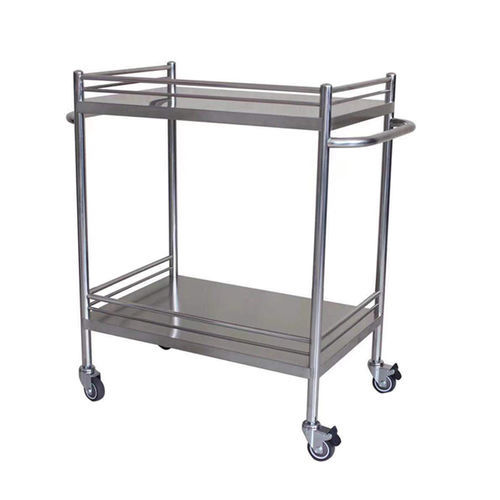 Medizinischer Wagen - SP-36 - Hebei Sipulaier Trading Co.,Ltd - Vielzweck / Edelstahl / mit 2 Regalbrettern