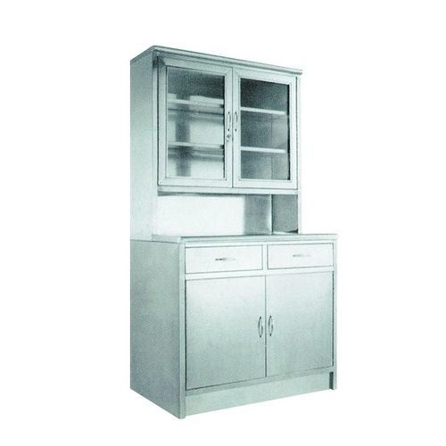 Krankenhausschrank - TingHui Medical Instrument - mit Regal / Edelstahl / 2 Schubladen