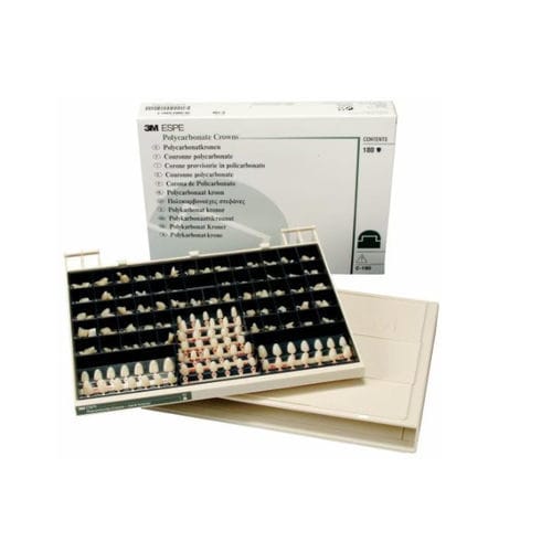 Metall-Zahnkrone - C-180 - 3M Health Care - Polycarbonat / für Vorderzähne / präfabriziert
