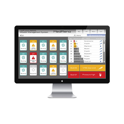 Verwaltungs- und Analysesystem / Patientendaten - UniFusion IMS50 - MedRena Biotech - Information / Schwesternruf / Visualisierung