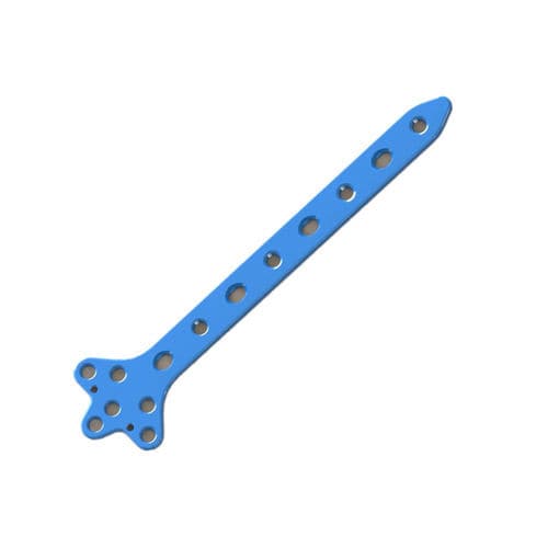 Kompressionsplatte für Fibula - 1307-0830 - SurgTech - mit Verriegelung / Titan
