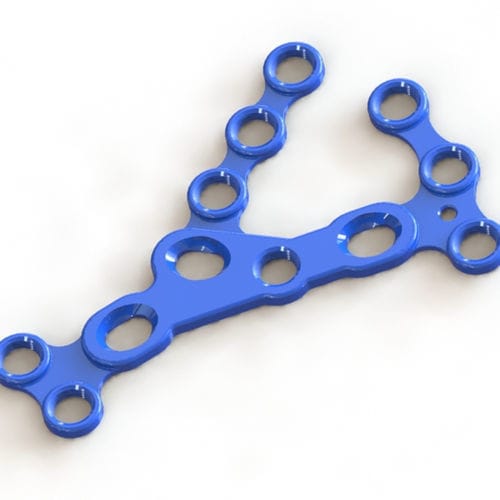 Kompressionsplatte für Calcaneum - 1600-6520 - SurgTech - mit Verriegelung / Titan
