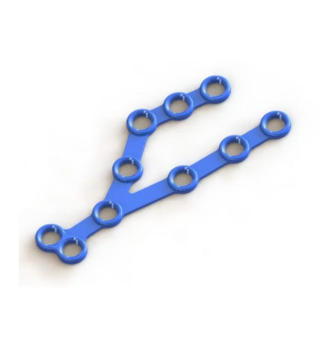 Kompressionsplatte für Calcaneum - 1600-7018 - SurgTech - mit Verriegelung / Metall
