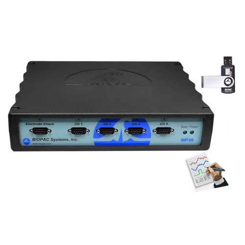 Biosignalerfassungssystem für Forschungszwecke - MP36RWSW - Biopac Systems - 4 Kanäle / USB