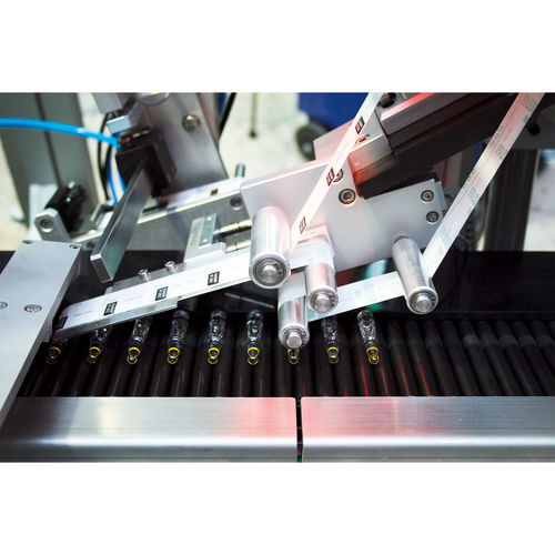 Labeling Maschine / für Ampullen - RML series - b+b Automations- und Steuerungstechnik GmbH - für die Pharmaindustrie / automatisch