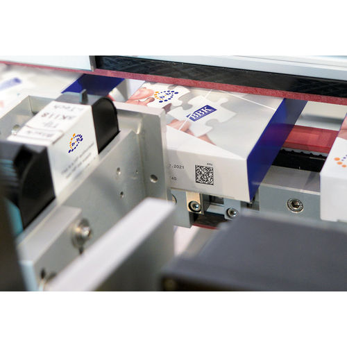 Labeling Maschine / für Karton - HSS  - b+b Automations- und Steuerungstechnik GmbH - automatisch / halbautomatisch / manuell