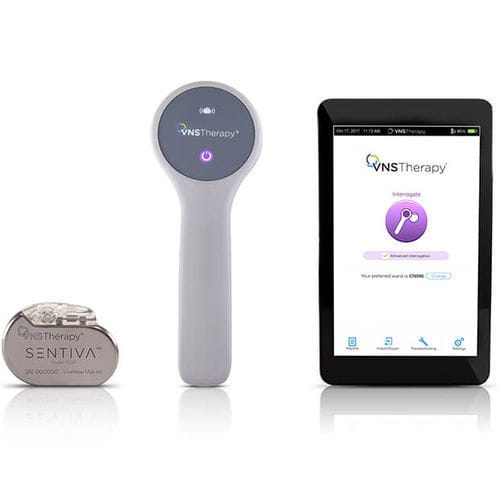 Implantierbarer Neurostimulator - SenTiva® - LivaNova - zur Stimulation des Nervus vagus / WiFi-programmierbar
