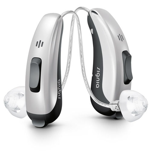 Hörgerät / Mini Hinter dem Ohr Empfänger Gehörgang -  CROS Pure 312 Nx - Signia - mit Fernbedienung