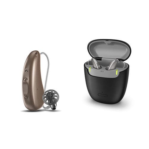 RIC-Hörgerät - R Li 7 - Audio-Service - beigefarben / braun / schwarz