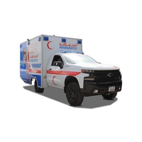 Ambulanz für Intensivpflege - Chevrolet Silverado - Abronn - für Patienten-Transfer / mit Kofferaufbau / 4-Tragen