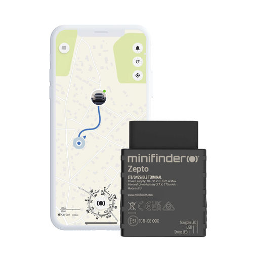 GPS-Ortungssystem - Zepto - MiniFinder Sweden - für Fahrzeuge / überwacht / mit intelligenter Alarmfunktion