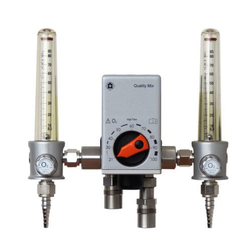 Medizinisch Gasmischer - QualityMIX O2 - DEHAS Medical Systems - Sauerstoff / Luft / mit doppeltem Flowmeter