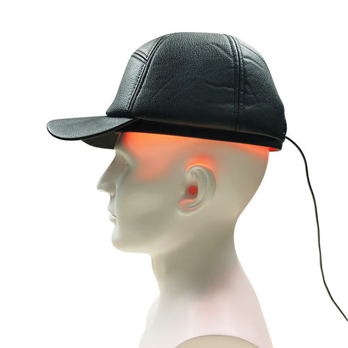 Haarwuchs-Phototherapielampe - LED-cap - Hubei YJT Technology - in Helmform / Blaues Licht / Rotlicht
