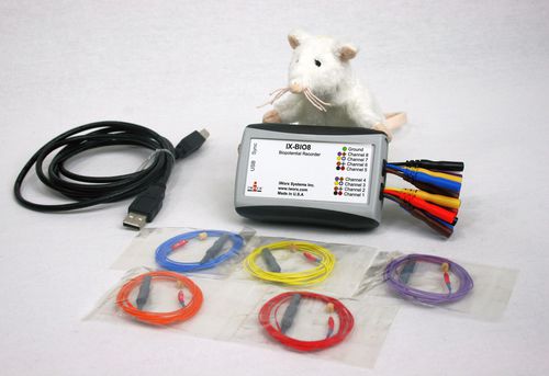 EKG-System für die Veterinärmedizin / 8 Kanäle - IX-BIO8-SA  - iWorx - für Kleintiere