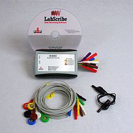 EKG-System für die Veterinärmedizin / 4 Kanäle - IX-BIO4-LA  - iWorx - für Großtiere