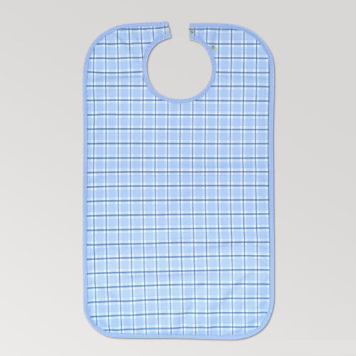 Wiederverwendbarer Medizinischer Latz - 2115838 - Textiles Rumbo - für Erwachsene / blau / weiß