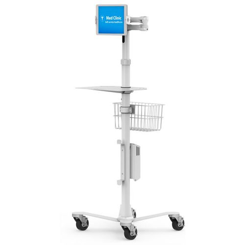 Knickarm-Tragarm - Universal Medical Rolling Cart - Rise Freedom Extended Cling - Maclocks / Compulocks - höhenverstellbar / für Monitor / für medizinische Zwecke