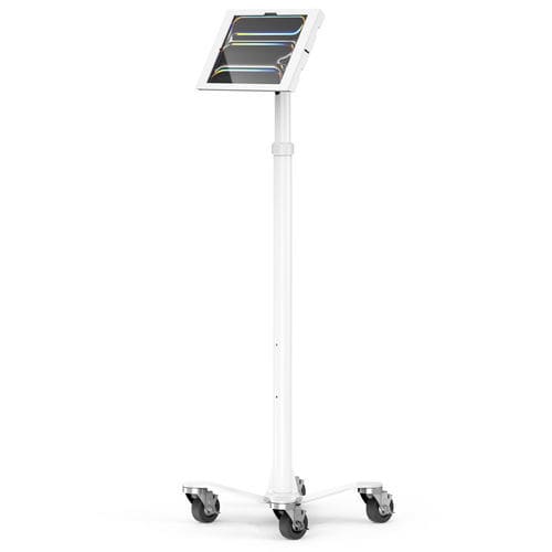 Computerwagen für Tablet - iPad Pro M4/iPad Air M2 2024 Enclosure Medical Rolling Cart  - Maclocks / Compulocks - höhenverstellbarer / gesichert