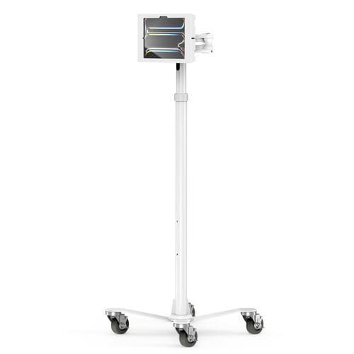 Knickarm-Tragarm - iPad Pro M4/iPad Air M2 2024 Medical Rolling Cart Extended  - Maclocks / Compulocks - höhenverstellbar / neigbar / erweiterbar