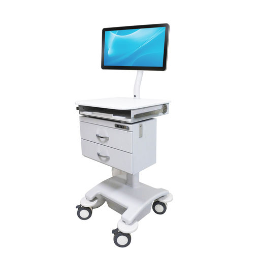 Höhenverstellbarer Computerwagen - 922BA - Diwei Industrial Co., Ltd. - mit Schublade