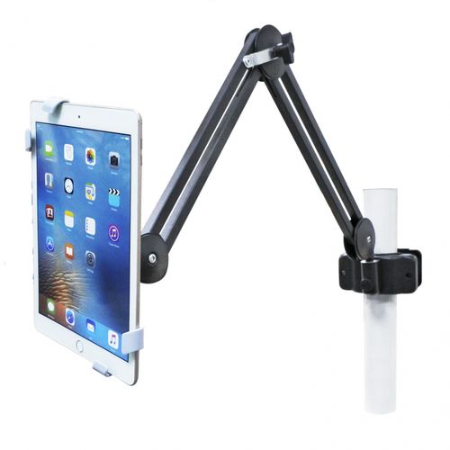 Neigbarer Tragarm - 345FB - Diwei Industrial Co., Ltd. - höhenverstellbar / für Tablet-PC / polmontiert