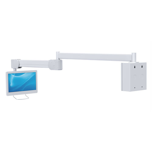 Knickarm-Tragarm - 981CA-1 - Diwei Industrial Co., Ltd. - für LCD-Monitore / für medizinische Zwecke / wandmontiert