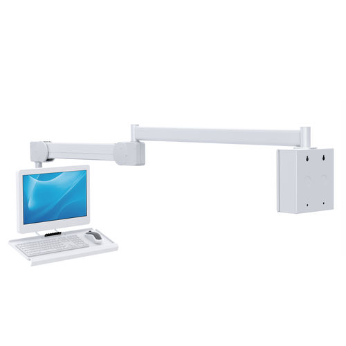 Neigbarer Tragarm - 981CA-2 - Diwei Industrial Co., Ltd. - höhenverstellbar / zusammenklappbar / für LCD-Monitore