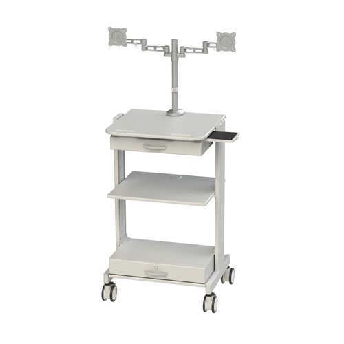 Wagen für medizinische Bildschirme - 904BA - Diwei Industrial Co., Ltd. - medizinisch / mit Tragefläche für Laptop / modular