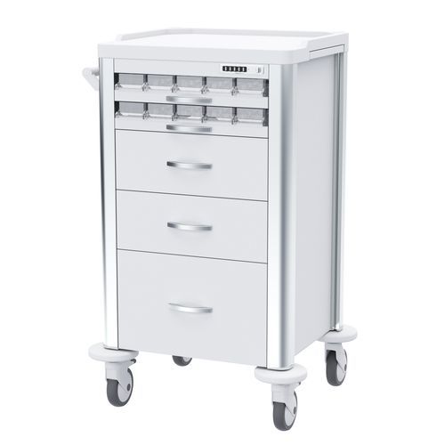 Medizinischer Wagen - 928AA - Diwei Industrial Co., Ltd. - für Medikamente / mit Auffangwanne / mit Schublade