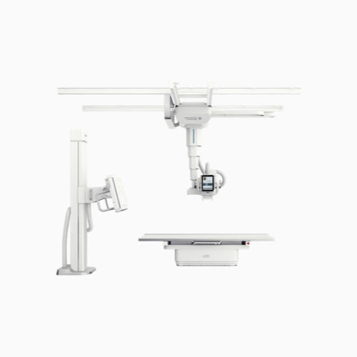 Digitales Röntgensystem - uDR 780i Pro - Shanghai United Imaging - für multifunktionale Röntgenaufnahmen / mit bodenstehendem Bucky / mit Schwenkarm-Säulen
