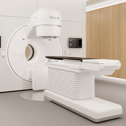 Partikel-Linearbeschleuniger / bildgeführte Radiothérapie - uRT-linac 506c - Shanghai United Imaging - mit vollautomatisierter Positioniertisch / mit integriertem Röntgenscanner / mit Lamellenkollimator (MLC)