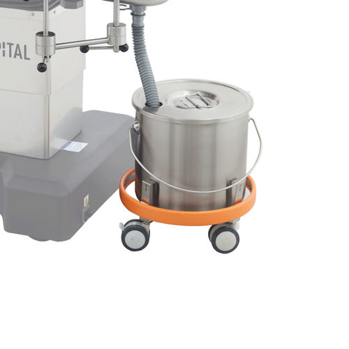 Edelstahl-Abfallkorb - OT60.14 - Inspital Medical Technology - auf Rollen