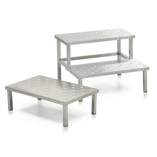 Stufentritt mit 2 Stufen - BS10 series - Inspital Medical Technology - mit 1 Stufe / Edelstahl / chirurgisch