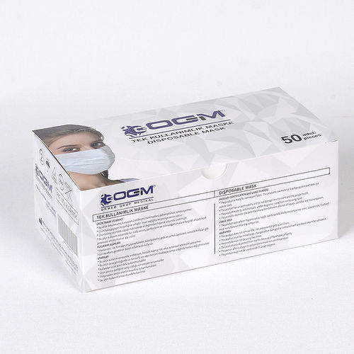OP-Maske / Polypropylen - 2014 - ORMED GRUP MEDİCAL - für Erwachsene / 50er-Packung / blau