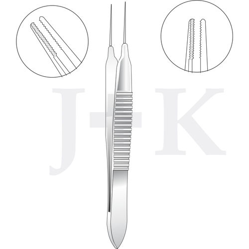 Mikropinzette für Ophthalmologie - E3-3049-3050 - J+K Chirurgische Instrumente - Näh / zum Greifen von Gewebe / gerade