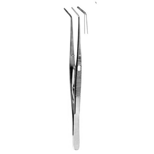 Diagnose-Dentalpinzette - 04-16-00 series - J+K Chirurgische Instrumente - gebogen / selbstschließend