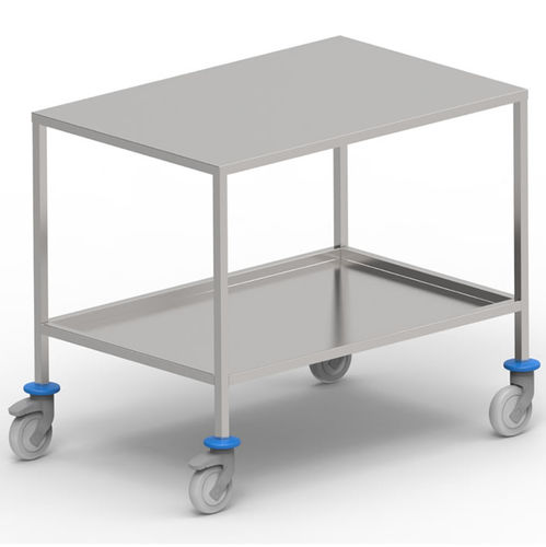 Wagen für Instrumente - 233237  - Adexte - Reinigung / Edelstahl / mit 2 Regalbrettern