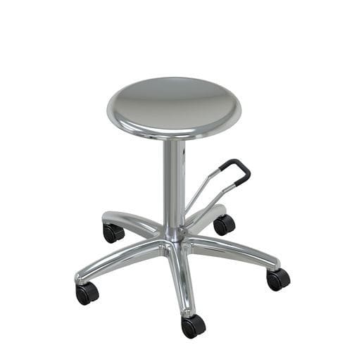 Hocker für Gesundheitseinrichtungen - 108329 - Adexte - höhenverstellbar / hydraulisch / auf Rollen