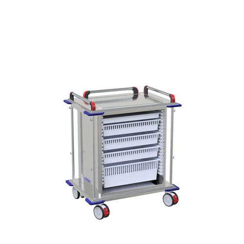 Wagen für sterile Materialien - 15672-4 - Adexte - für OP-Saal / für Instrumente / Sarg