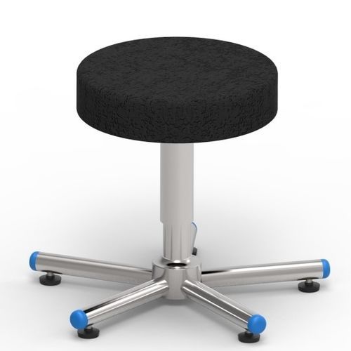 OP-Hocker - 108309 - Adexte - höhenverstellbarer / Edelstahl / schwarz