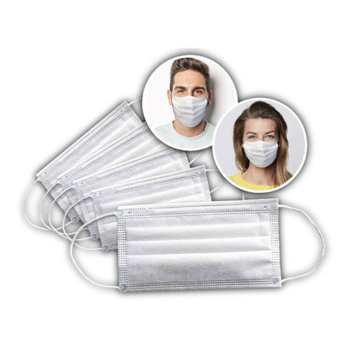 Schutzmaske ohne Latex - Ador-Edelmetalle GmbH - Halbgesicht / Erwachsene / 50er-Packung